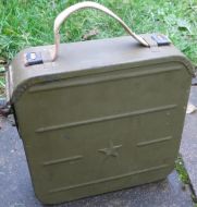 Early Russian ammo can with belt 
