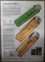 PTM 1A and PTM3 anti vehicle mine poster A3 